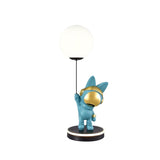 Creative Astronaut Planet Resin Table Lamp Modern Sculptural Bedside Lighting for Kids Room
