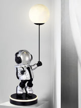 Creative Astronaut Planet Resin Table Lamp Modern Sculptural Bedside Lighting for Kids Room