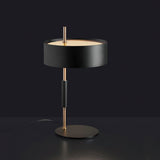 Modern Industrial Iron Desk Lamp with Cylindrical Shade for Workspace and Reading