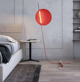 Red Athletes Tall Standing Floor Lamp Modern Minimalist LED Sculpture Light for Living Area
