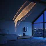 Atman Modern Crystal Oval LED Table Lamp for Bedside and Accent Lighting