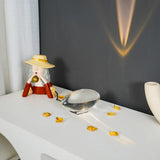 Atman Modern Crystal Oval LED Table Lamp for Bedside and Accent Lighting