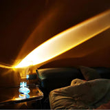 Atman Modern Crystal Oval LED Table Lamp for Bedside and Accent Lighting