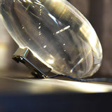 Atman Modern Crystal Oval LED Table Lamp for Bedside and Accent Lighting