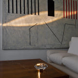 Atman Modern Crystal Oval LED Table Lamp for Bedside and Accent Lighting