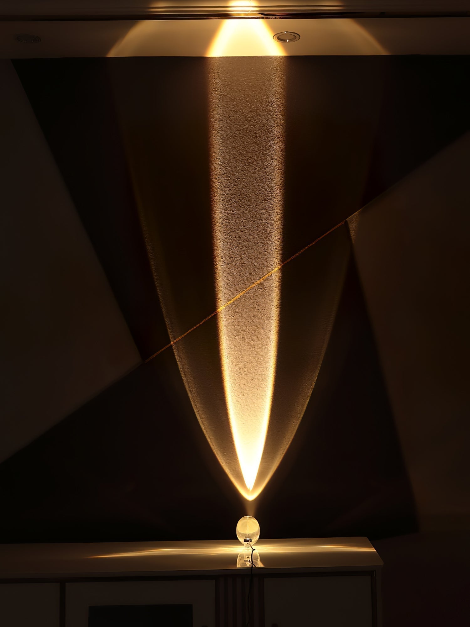 Atman Modern Crystal Oval LED Table Lamp for Bedside and Accent Lighting