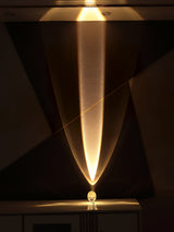 Atman Modern Crystal Oval LED Table Lamp for Bedside and Accent Lighting
