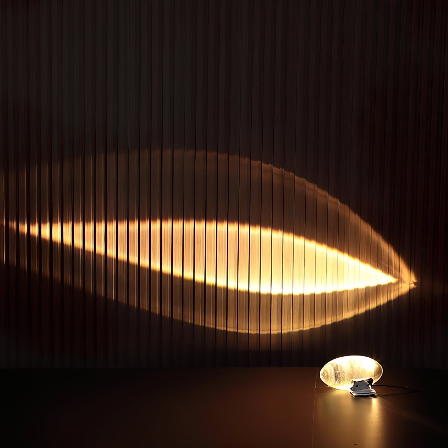 Atman Modern Crystal Oval LED Table Lamp for Bedside and Accent Lighting