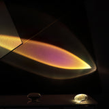 Atman Modern Crystal Oval LED Table Lamp for Bedside and Accent Lighting