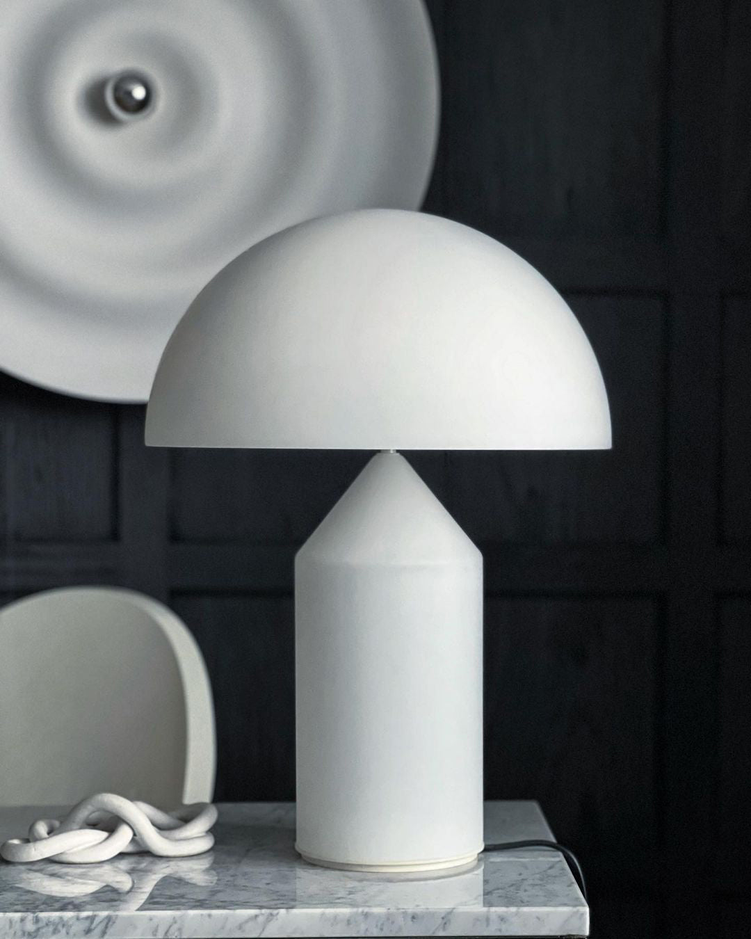 Modern Geometric Atollo Metal Table Lamp Mushroom Shape Accent Desk Light
