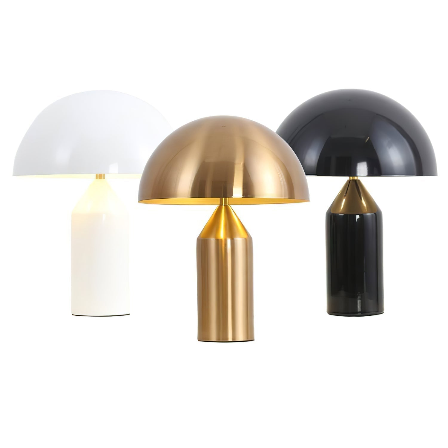 Modern Geometric Atollo Metal Table Lamp Mushroom Shape Accent Desk Light