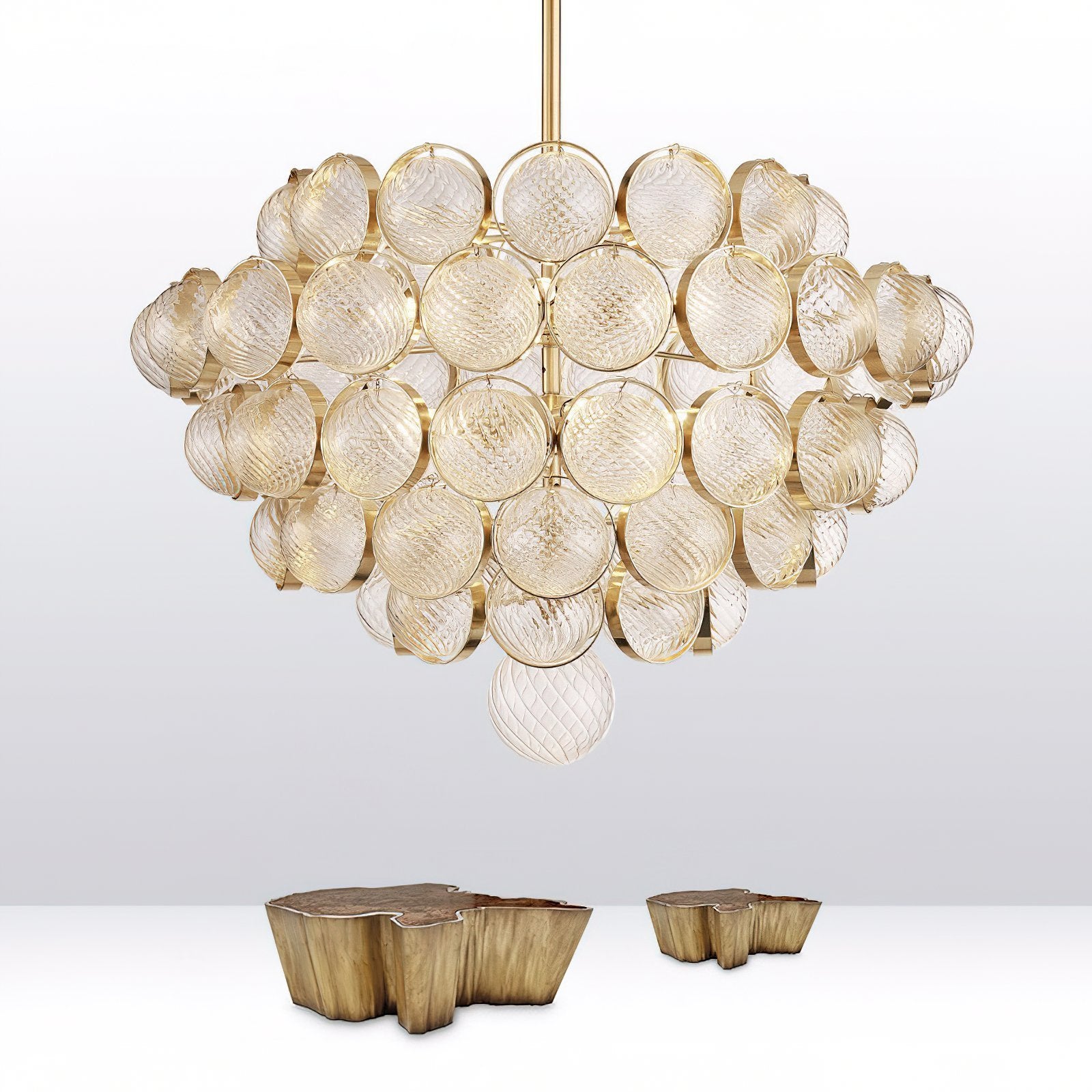 luxury-modern-glass-sphere-chandelier-with-spiral-ribbed-texture-and-satin-gold-finish