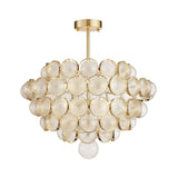 luxury-modern-glass-sphere-chandelier-with-spiral-ribbed-texture-and-satin-gold-finish