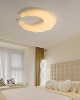 Modern Avir Moon Style LED Ceiling Lamp with Integrated Warm and Cool Light