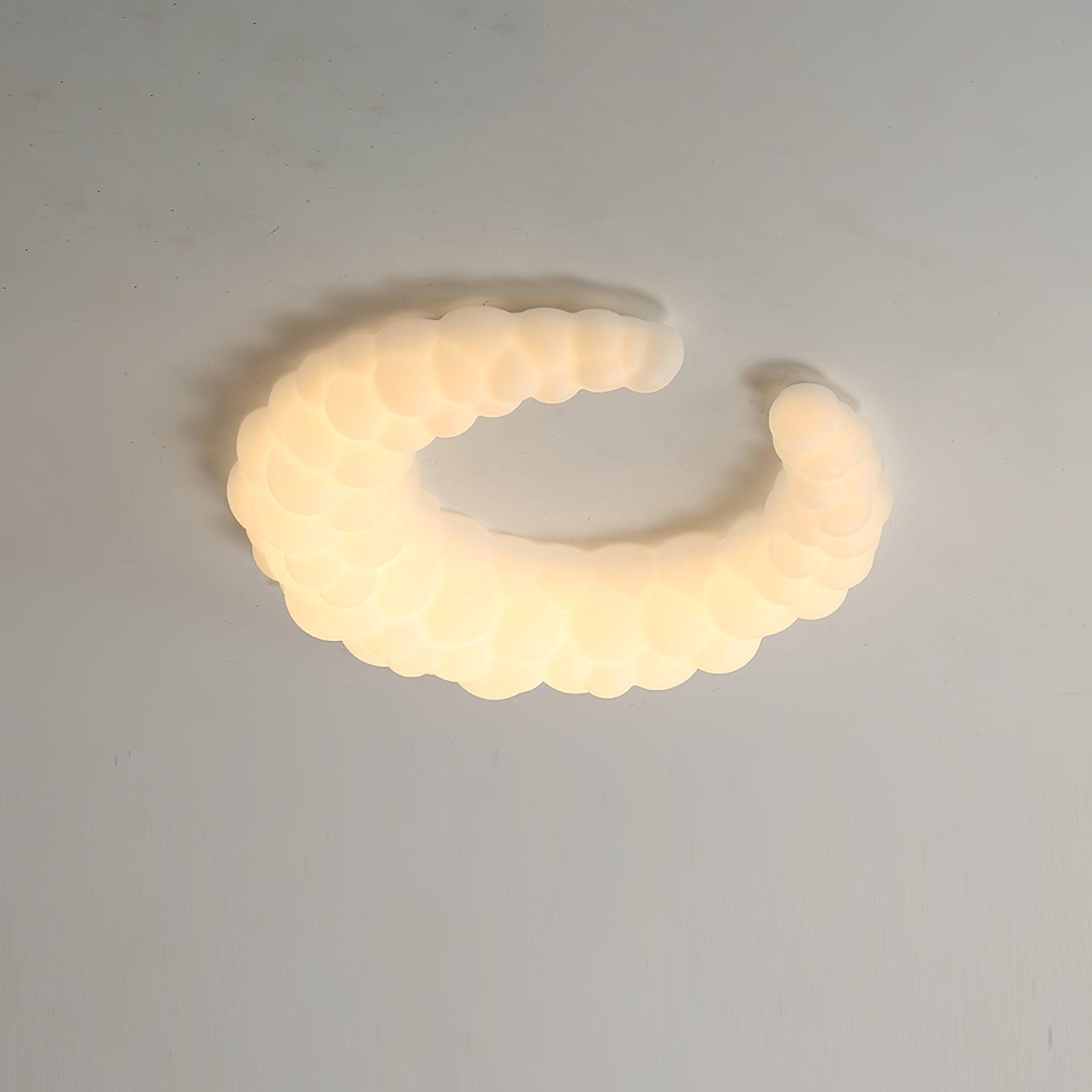 Modern Avir Moon Style LED Ceiling Lamp with Integrated Warm and Cool Light