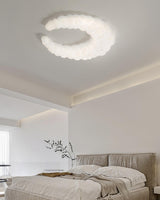 Modern Avir Moon Style LED Ceiling Lamp with Integrated Warm and Cool Light