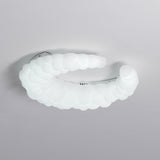 Modern Avir Moon Style LED Ceiling Lamp with Integrated Warm and Cool Light