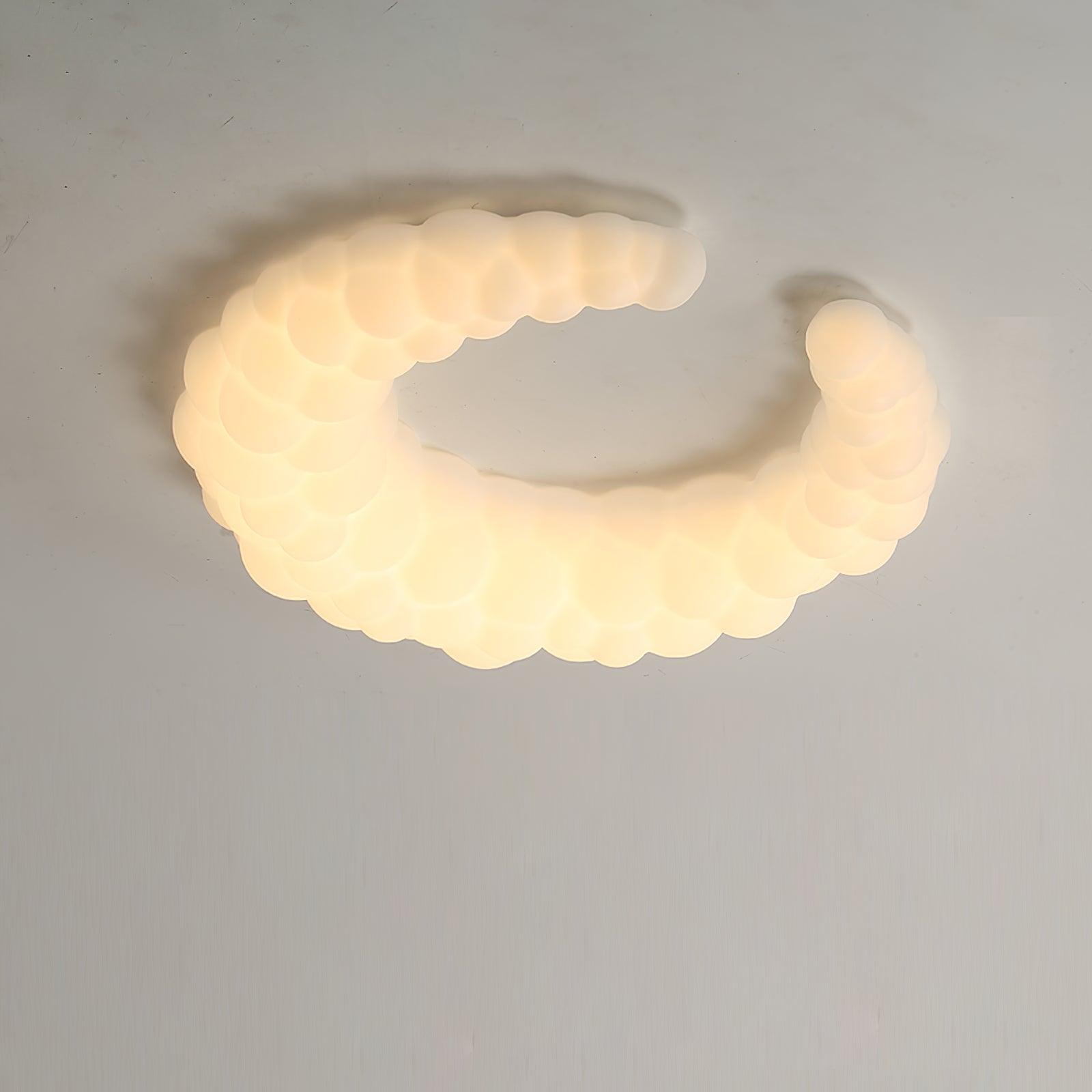 Modern Avir Moon Style LED Ceiling Lamp with Integrated Warm and Cool Light