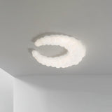 Modern Avir Moon Style LED Ceiling Lamp with Integrated Warm and Cool Light