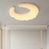 Modern Avir Moon Style LED Ceiling Lamp with Integrated Warm and Cool Light