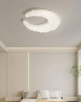Modern Avir Moon Style LED Ceiling Lamp with Integrated Warm and Cool Light