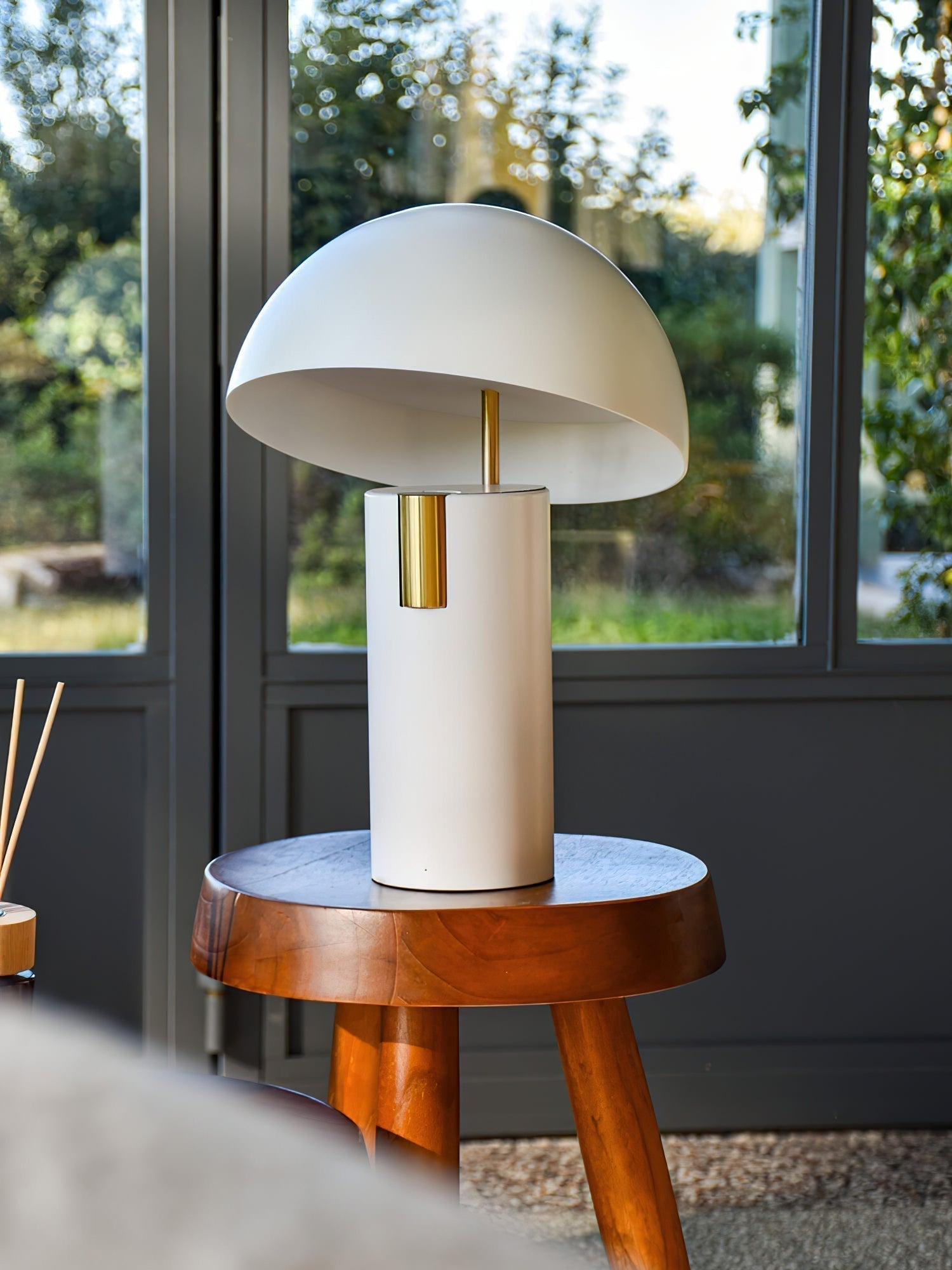 Minimalist Avo LED Table Lamp with Adjustable Tilted Cap and Rotating Cylinder