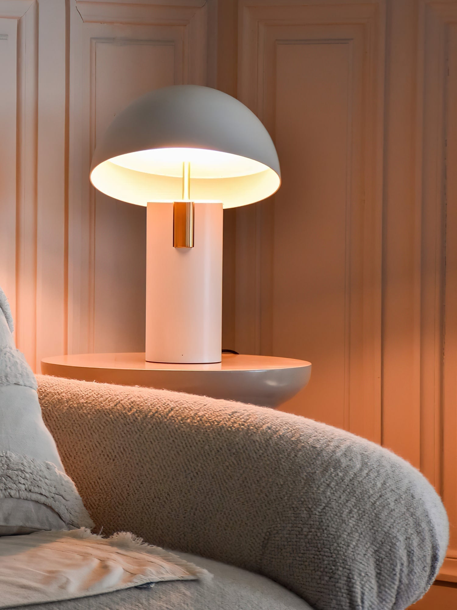 Minimalist Avo LED Table Lamp with Adjustable Tilted Cap and Rotating Cylinder