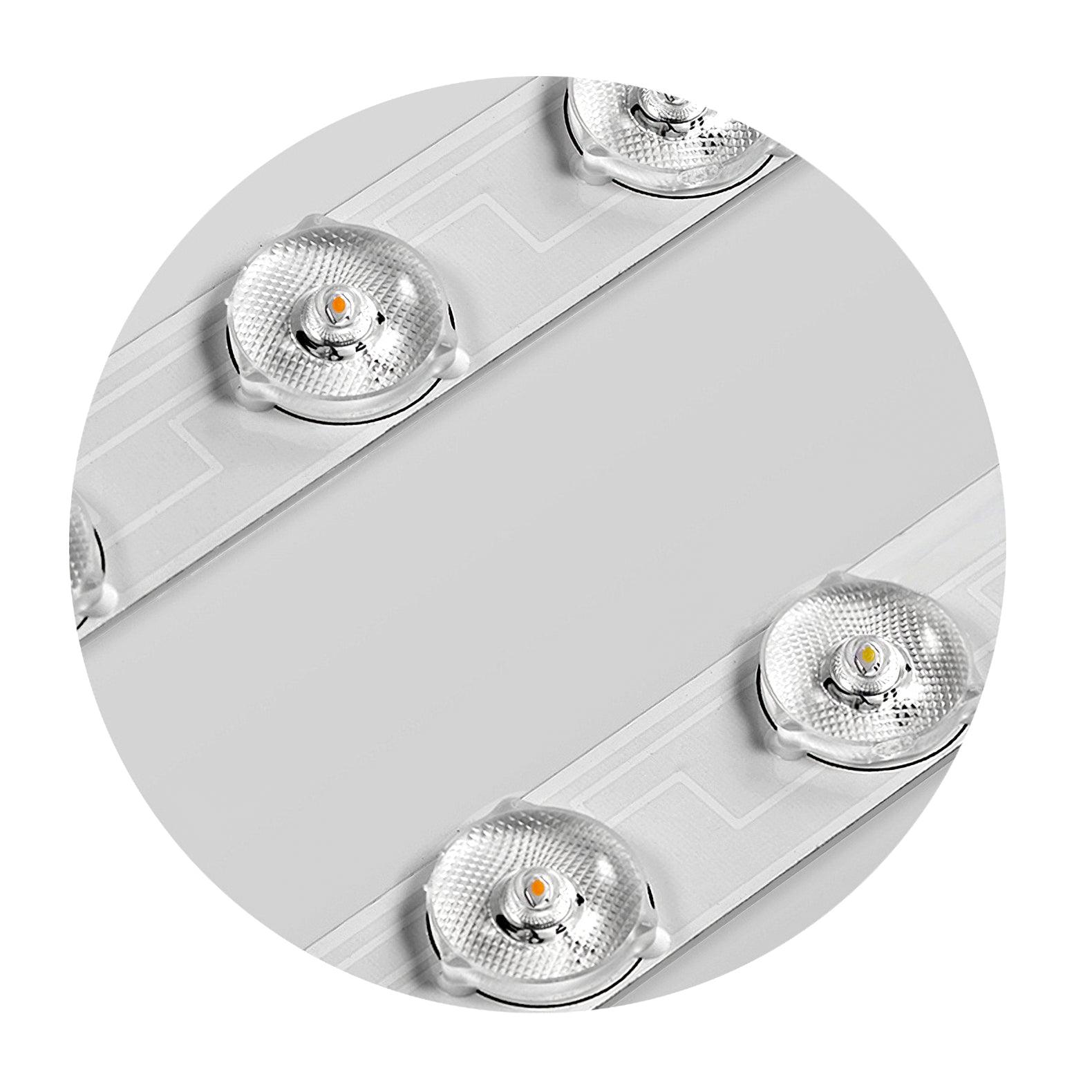 Ayla Round LED Flush Mount Ceiling Light Modern Low Profile Metal and Acrylic Fixture for Bedroom Hallway
