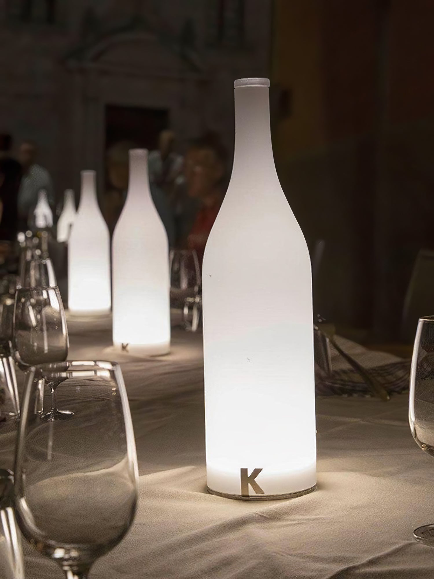 Bacco Portable Rechargeable LED Table Lamp Cordless Minimalist Battery Operated Accent Light