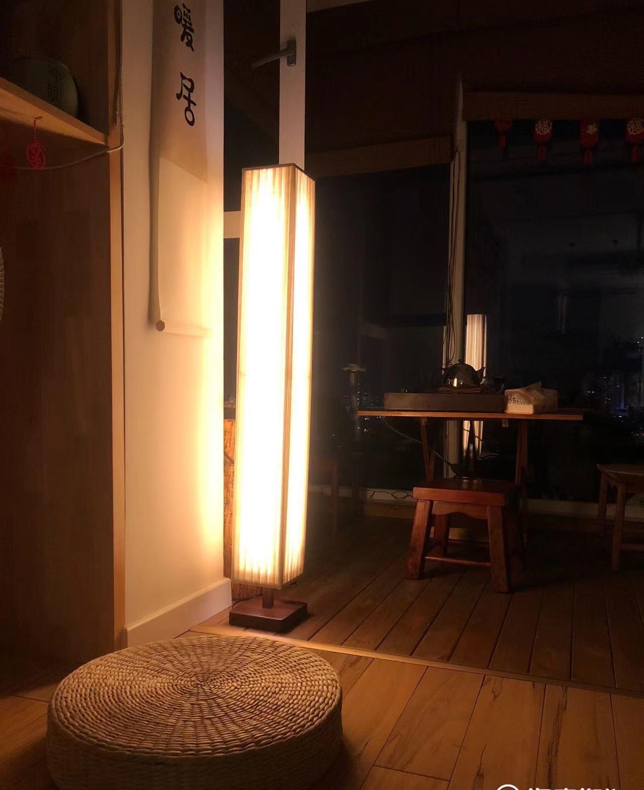 elegant-minimalist-fabric-cylinder-standing-lamp-with-natural-wood-base