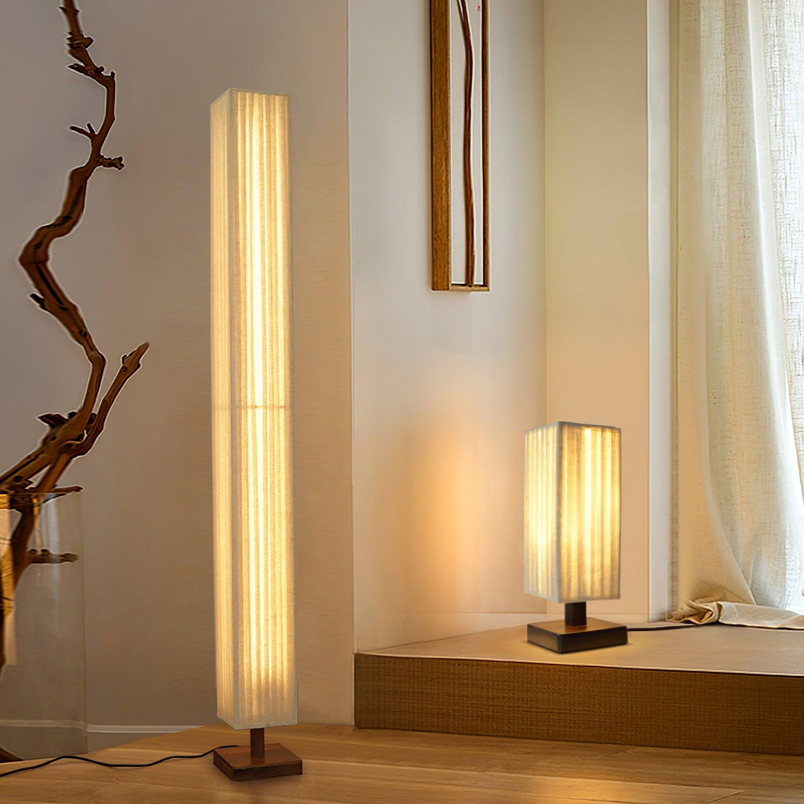 elegant-minimalist-fabric-cylinder-standing-lamp-with-natural-wood-base