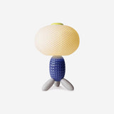 Modern Glass Balloon Table Lamp Sculptural Integrated LED Bedside Lighting for Contemporary Home Decor