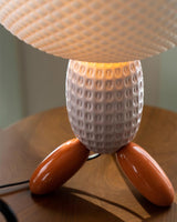 Modern Glass Balloon Table Lamp Sculptural Integrated LED Bedside Lighting for Contemporary Home Decor