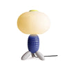 Modern Glass Balloon Table Lamp Sculptural Integrated LED Bedside Lighting for Contemporary Home Decor