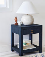 Beachside Whitewashed Wood Table Lamp with White Fabric Shade for Modern Bedside Lighting