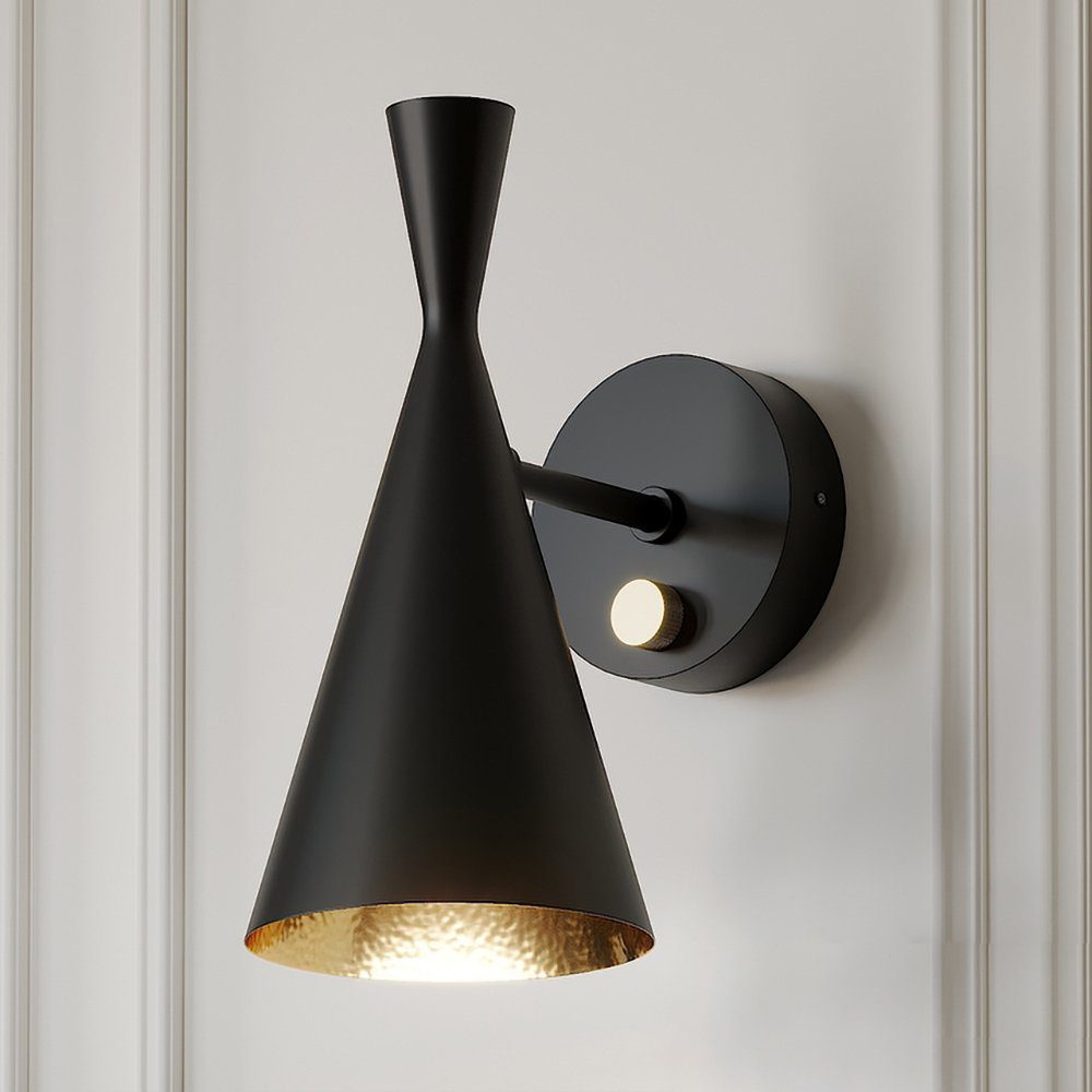 modern-beat-metal-wall-sconce-with-gold-interior-for-bedroom-and-living-room