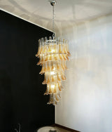 murano-glass-petal-spiral-chandelier-luxury-transparent-glass-pendant-light