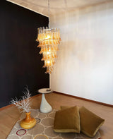 murano-glass-petal-spiral-chandelier-luxury-transparent-glass-pendant-light