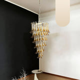 murano-glass-petal-spiral-chandelier-luxury-transparent-glass-pendant-light