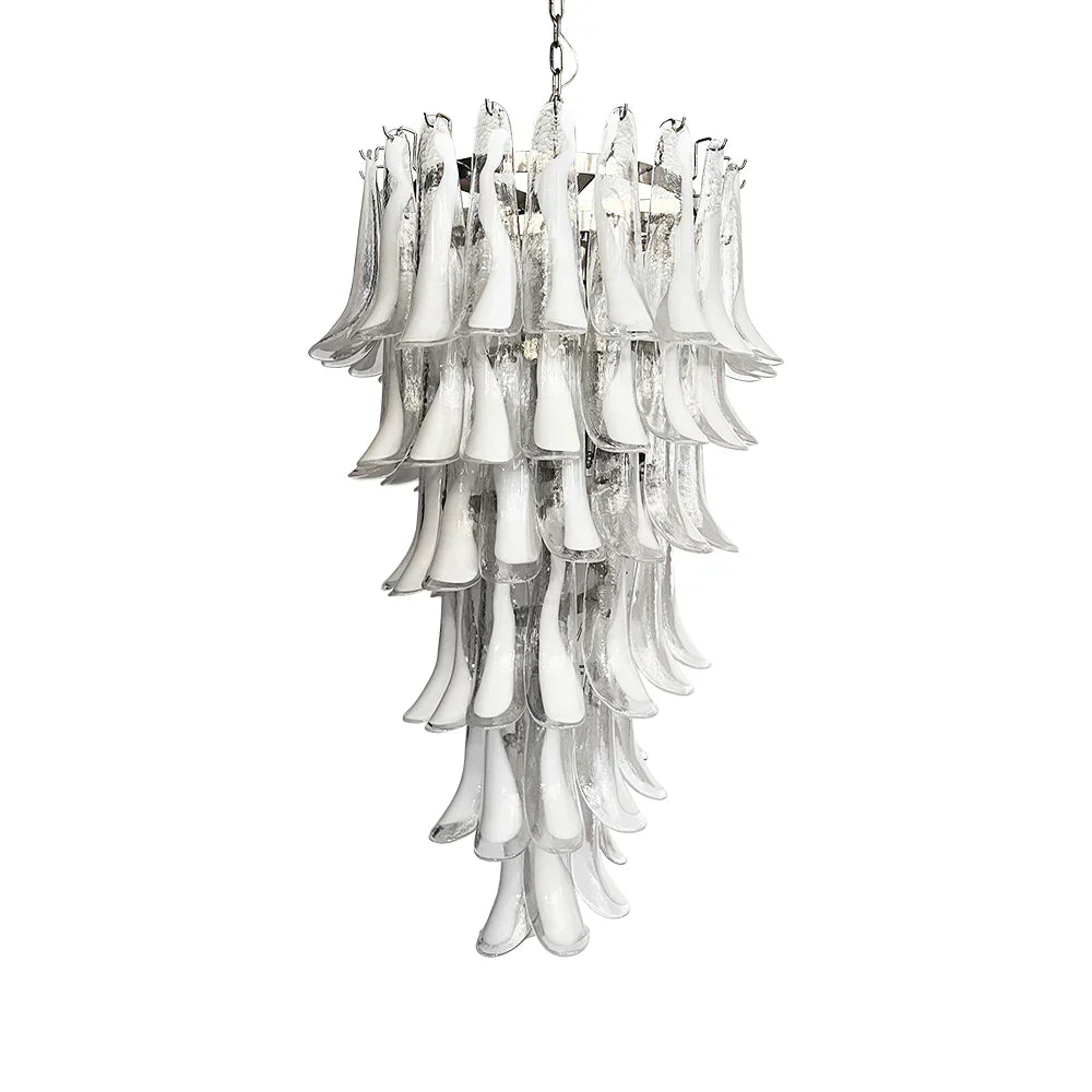 handcrafted-murano-transparent-glass-petal-spiral-chandelier-in-gold-or-chrome