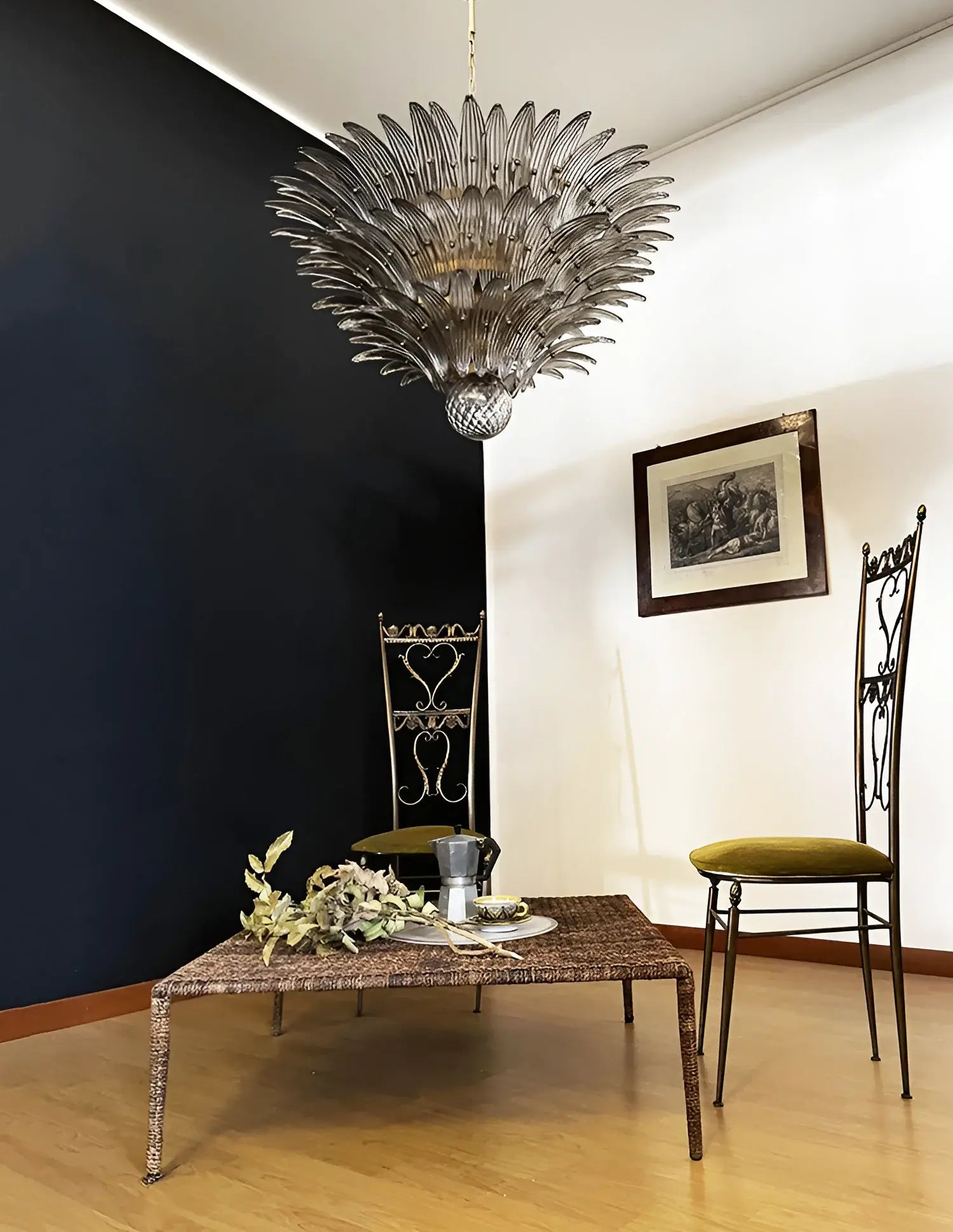 elegant-murano-style-smoked-glass-palmette-chandelier-for-modern-luxury-interiors