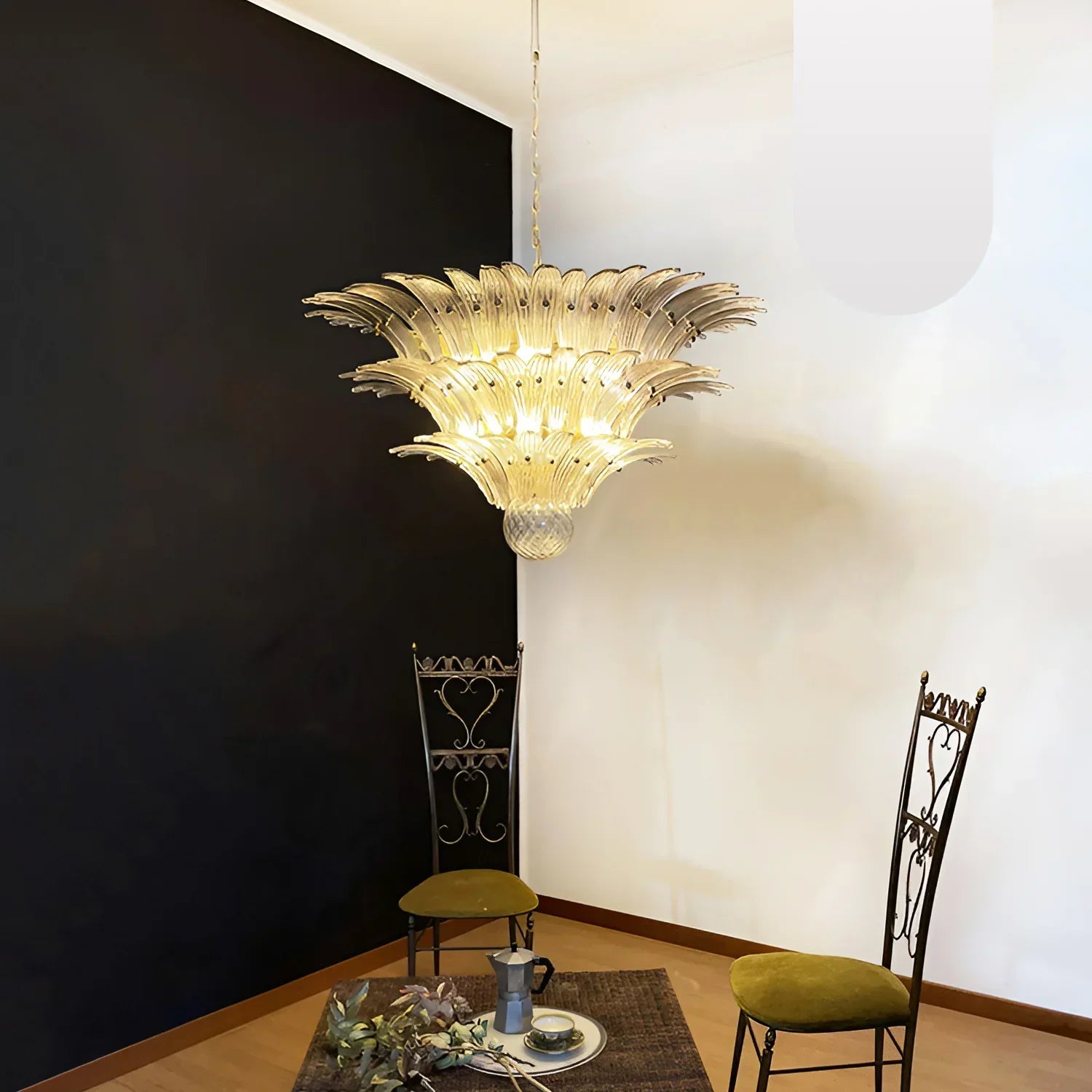 elegant-murano-style-smoked-glass-palmette-chandelier-for-modern-luxury-interiors