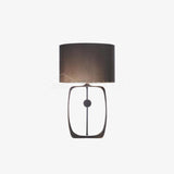 Modern Bell Pepper Sculptural Metal Table Lamp with Fabric Shade for Contemporary Bedside Lighting