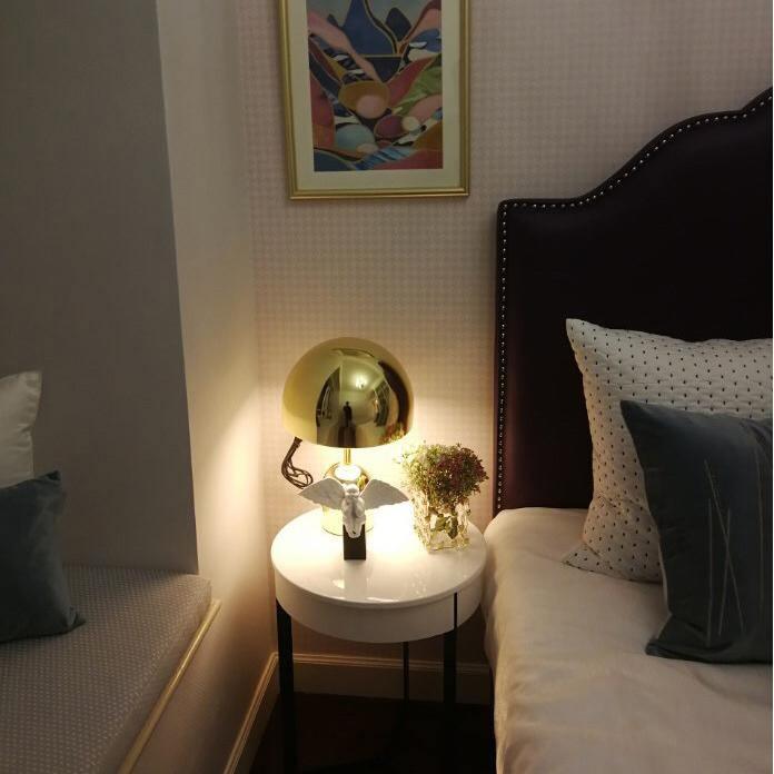 Modern Bell Domed Shade Desk Lamp Minimalist Metal Table Light for Office and Bedside