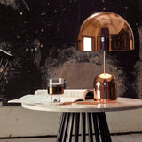 Modern Bell Domed Shade Desk Lamp Minimalist Metal Table Light for Office and Bedside
