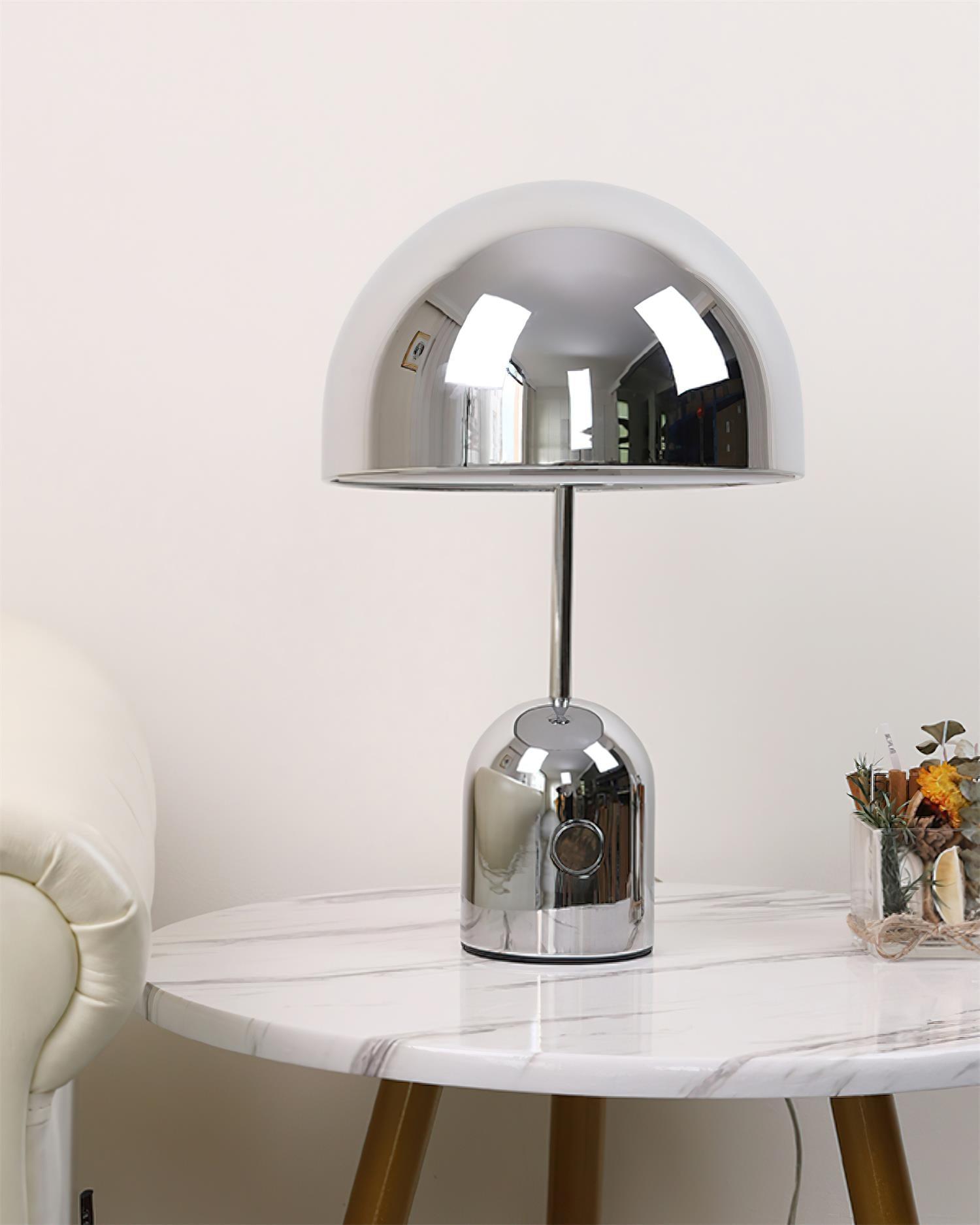 Modern Bell Domed Shade Desk Lamp Minimalist Metal Table Light for Office and Bedside