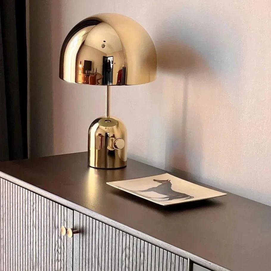Modern Bell Domed Shade Desk Lamp Minimalist Metal Table Light for Office and Bedside