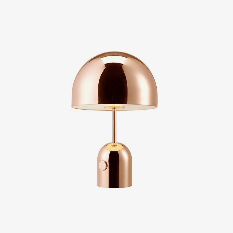 Modern Bell Domed Shade Desk Lamp Minimalist Metal Table Light for Office and Bedside