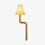 Modern Organic Bend Wood Table Lamp Minimalist Mid Century Bedside Desk Light