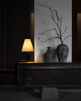 Modern Organic Bend Wood Table Lamp Minimalist Mid Century Bedside Desk Light